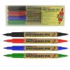 Marker pentru tabla de scris ARTLINE 541T, doua capete - varfuri rotunde 0.4mm/1.0mm, 4 buc/set