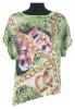 Bluza femei imprimeu leopard verde 793