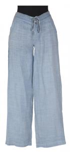 Pantalon din ramie bleu prespalat 1311