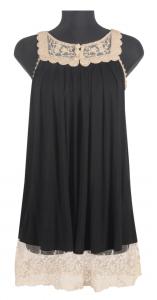 Rochie neagra dantela M5508N