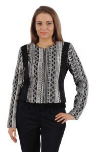 Sacou din bumbac model aztec jacard A 2384