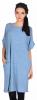 Rochie casual bleu cu mansete maneci 61039B