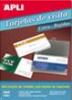 Carton pentru carti de vizita laminate Apli, 86 x 54 mm, A4, 5 coli/blister, 4 bucati/coala