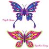 Set 2 bucati fluturasul magic  rainbow wing si purple queen