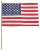 Steag "USA", bat lemn, 30x45cm