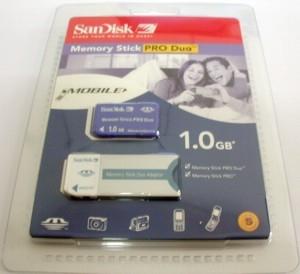 Card de memorie Pro Duo 1 Gb SanDisk