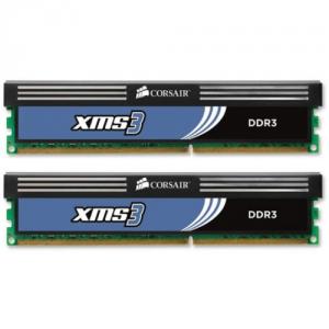 Kit Memorie Corsair 2GB (2 x 1024MB), DDR3, 1333MHz, XMS3