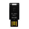 Flash Pen Kingston 16GB, DataTraveler, MiniSlim, Negru, USB 2.0