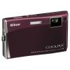 Aparat foto digital Nikon COOLPIX S60 (bordeaux red)
