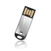 USB flash drive 4GB SP Touch 830 Silver, retractable, mini, slim, stainless steel