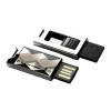 USB flash drive 8GB SP Touch 850 Titanium, retractable, mini, slim
