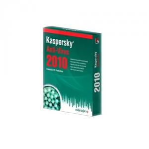 Kaspersky Anti-Virus 2010 International Edition. 3-Desktop 1 year Base DVD box