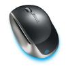Mouse Microsoft Mini Explorer, Wireless, Blue Track, USB, negru, 4 butoane, scroll metalic, 5BA-0000
