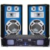 (dj12bb) set boxe 12 basic blue+amplificator ltc700