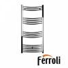 Radiator baie portprosop curbat, 400 1000 cromat, Ferroli Talia