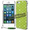 Promotie: Husa light green cu diamante pentru - Iphone: 4/ 4s - 5 si Ipod: 4th