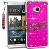 Promotie: Husa pink cu diamante - Htc One X M7